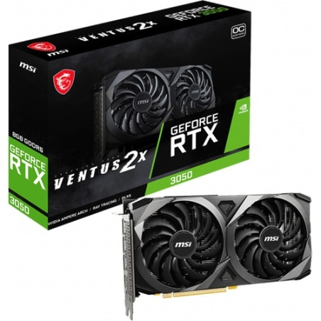 MSI GEFORCE RTX 3050 VENTUS 2X 8G OC RTX3050 8GB GDDR6 128B Ekran Kartı