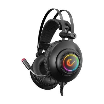 RAMPAGE RM-K1 PULSAR USB 7.1 SURROUND RGB IŞIK EFEKTLİ OYUNCU KULAKLIK - SİYAH