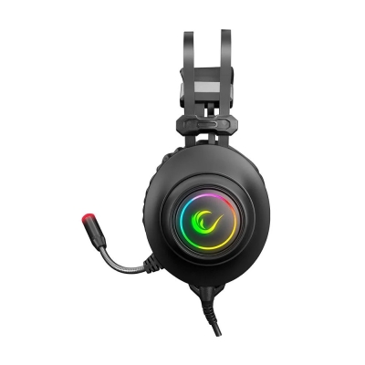 RAMPAGE RM-K1 PULSAR USB 7.1 SURROUND RGB IŞIK EFEKTLİ OYUNCU KULAKLIK - SİYAH