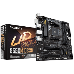 Gıgabyte B550M DS3H 4000MHZ(OC) rev 1.5 Ddr4 Soket Am4 M.2 HDMI DVI Matx Anakart